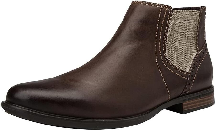 Echt Leder Westers Wijnoogst Chukka Chelsea Derby Laarzen Zip Enkel