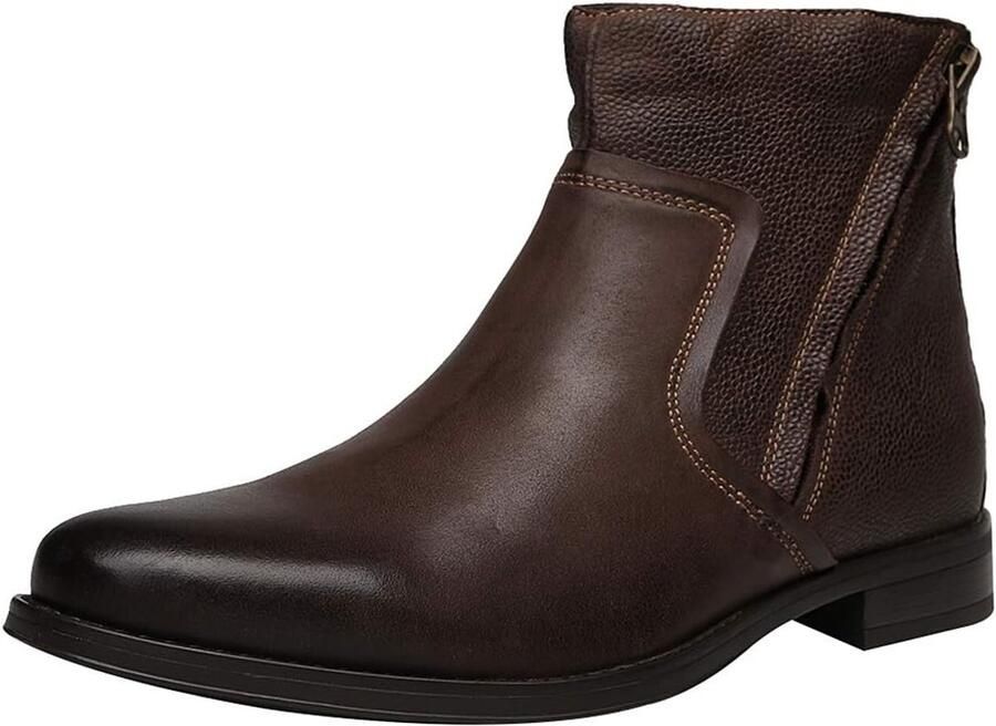 Echt Leder Westers Wijnoogst Chukka Chelsea Derby Laarzen Zip Enkel