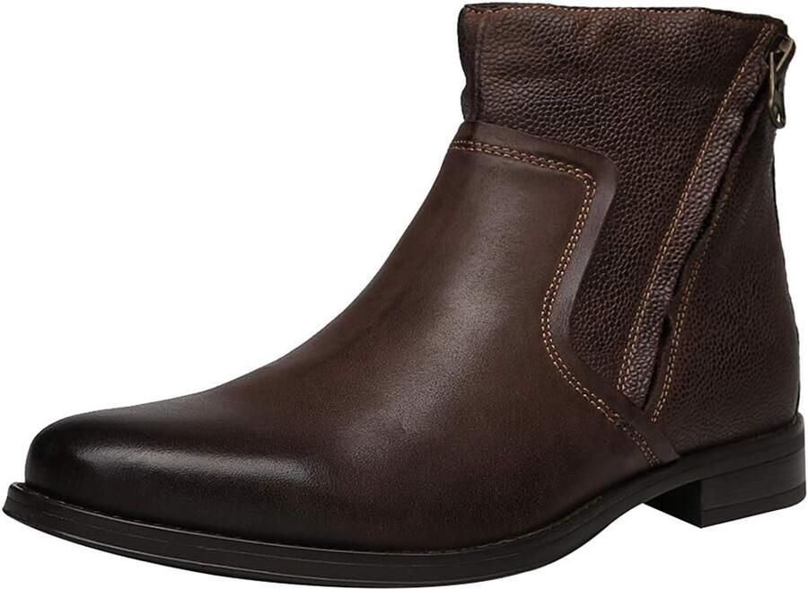 Echt Leder Westers Wijnoogst Chukka Chelsea Derby Laarzen Zip Enkel