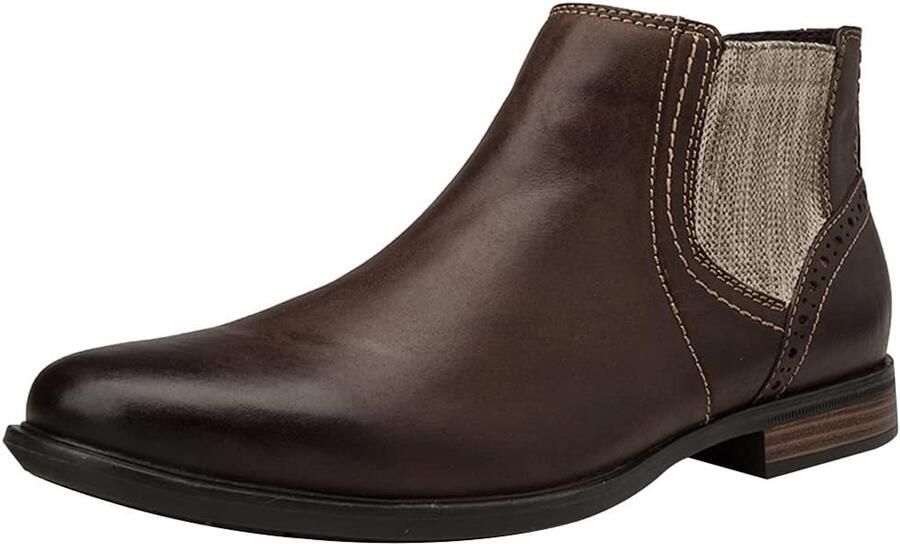 Echt Leder Westers Wijnoogst Chukka Chelsea Derby Laarzen Zip Enkel