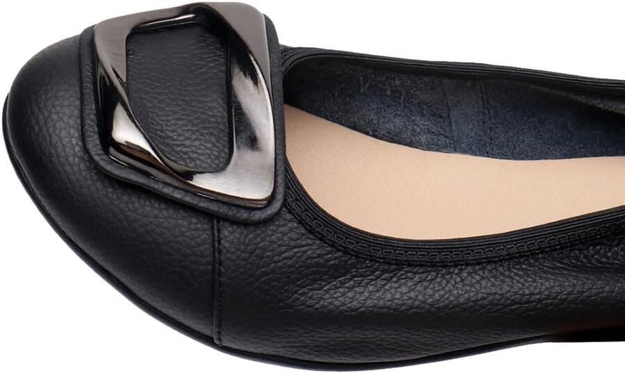 Echt Leer Comfort Schoenen Zachte Zool Ballerina s Lage Sleehak Slippers