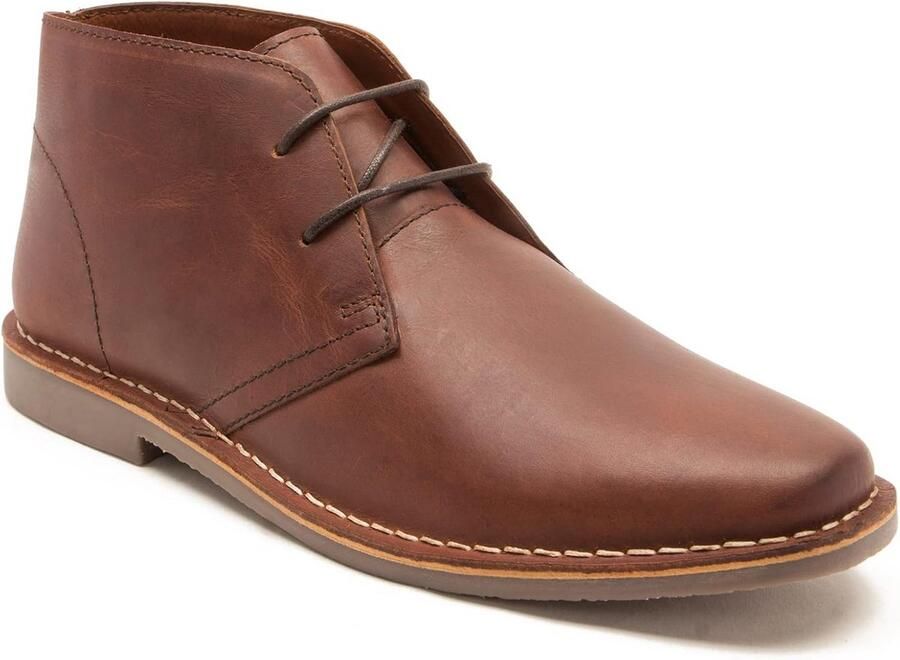 Heren suède Desert Chukka laarzen van leer met krepe-look zool
