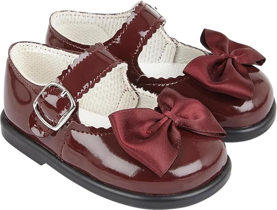 Eerste Babyschoenen Echte Leer Look met Strik Eerste Wandelaars Gemaakt in Engeland