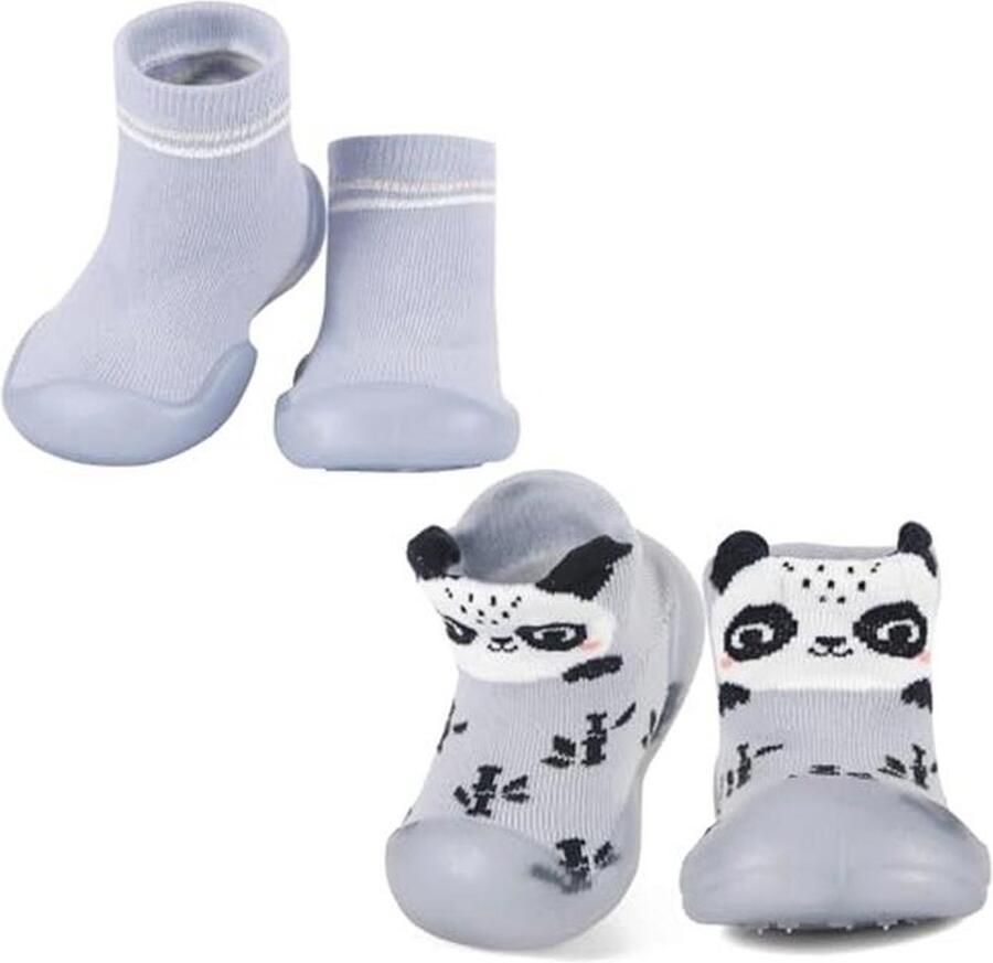Eerste Babyschoentjes voor en Antislip Sokschoenen Blauw