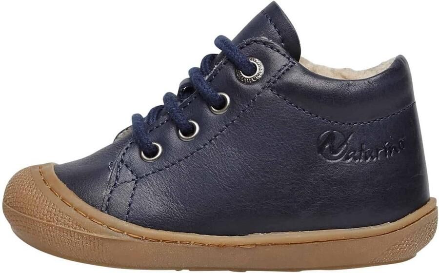 Eerste Loopschoenen Jongens Flexibele Rubberen Zool en Zacht Leer