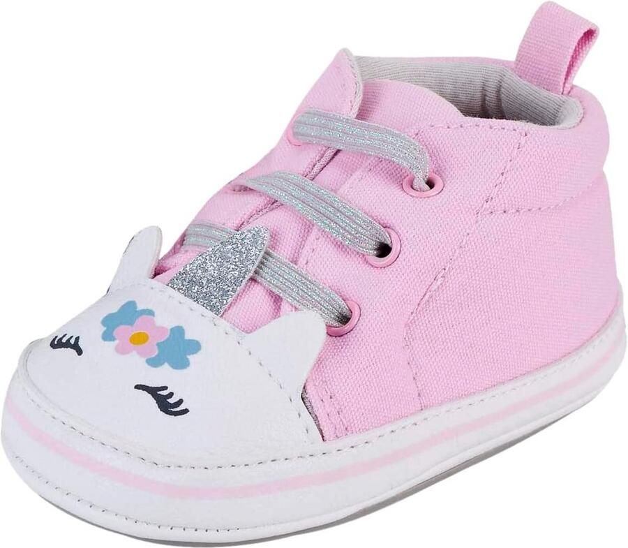 Eerste Loopschoenen Meisjes Antislip Zool Roze Eenhoorn