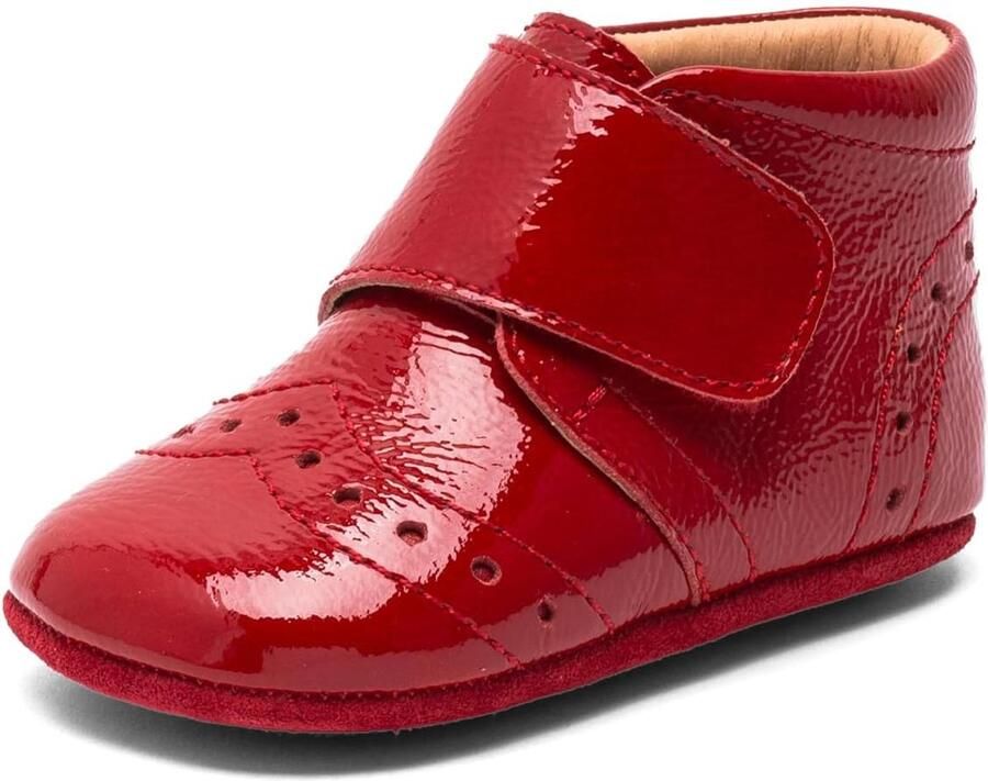 Eerste Loopschoentjes Meisjes Leer Ademend & Flexibele Zool Verstelbare Klittenband