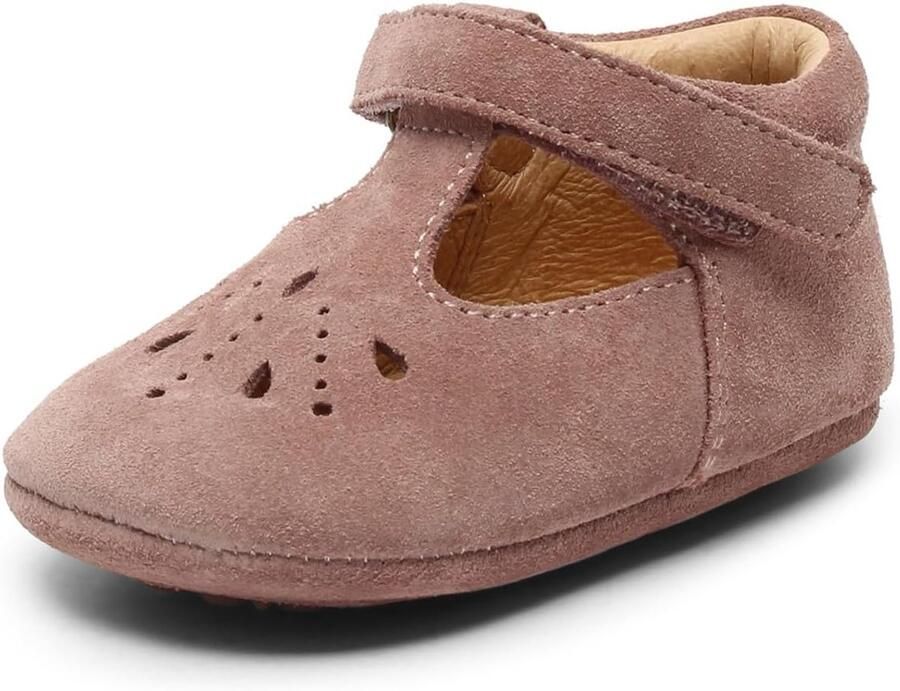 Eerste Schoentjes Babyschoenen Meisjes Comfortabel Lopen Natuurlijk Ademend Leer Vaste Hielkap