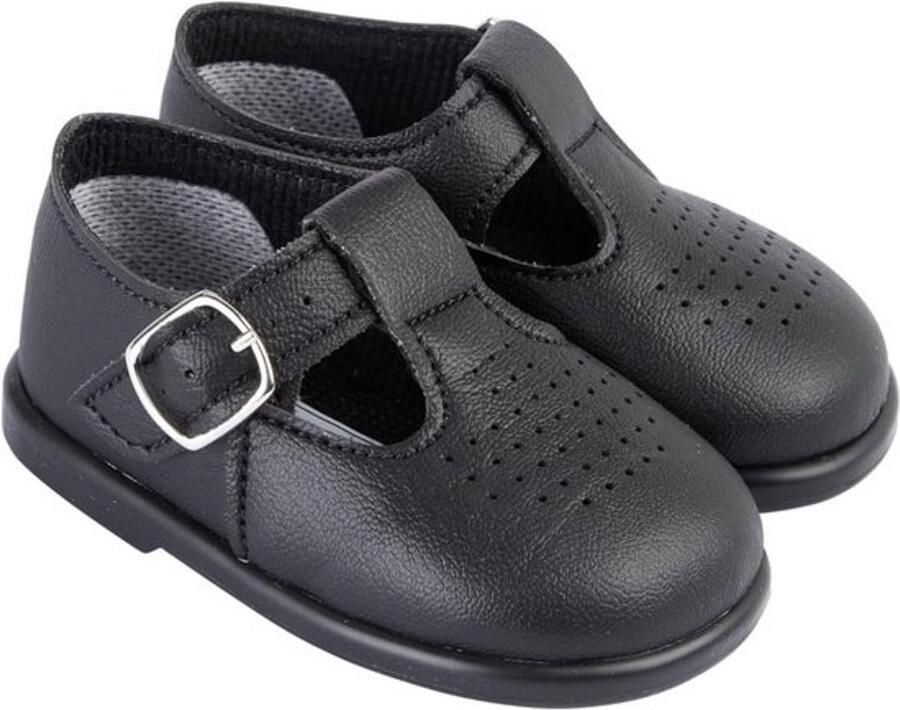 Eerste Wandelschoenen Baby Jongen T-Bar Zacht Kunstleer Gemaakt in Engeland