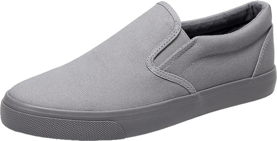 Effen Kleur Slip On Canvas Schoenen Mode Casual Sneakers Plimsolls