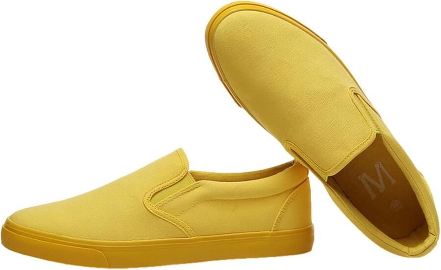 Effen Kleur Slip On Canvas Schoenen Mode Casual Sneakers Plimsolls