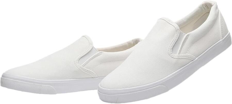 Effen Kleur Slip On Canvas Schoenen Mode Casual Sneakers Plimsolls