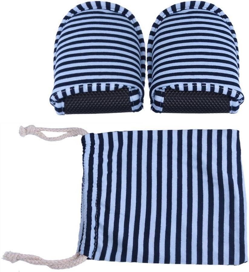 EGoods Opvouwbare antislip reispantoffels voor mannen met stoffen tas Comfortabele travel slippers voor dagelijks gebruik en vakantie