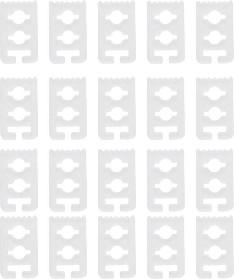 EGoods Vetersluitingen zonder strik voor sneakers en sportschoenen set van 20 stuks transparant