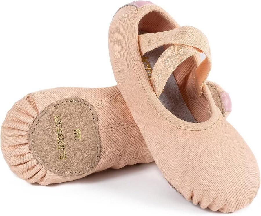 Elastische Ballet Schoenen voor Meisjes en Peuters met Splitzool