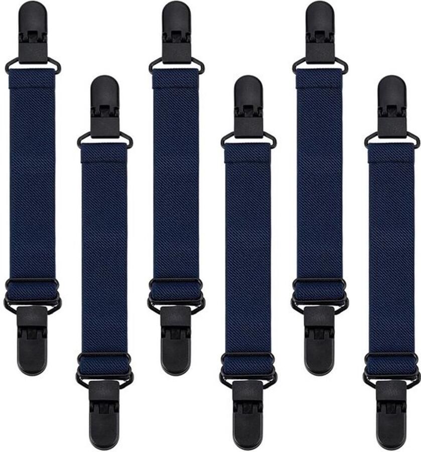 Elastische Riemen 6 Stuks Verstelbaar 155-205 mm Antislip Riemclips Lichte Kunststof 38 mm Breed Houdt Broekspijpen Op Hun Plaats Broekspijpenriemen