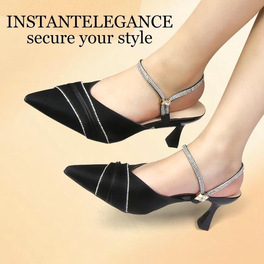 Elastische schoenriemen voor hoge hakken platte schoenen en sandalen 4 paar afneembare riemen voor optimale pasvorm en comfort