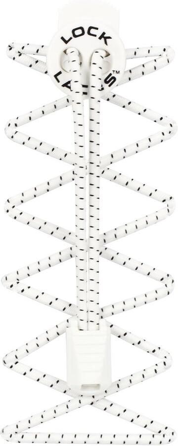 Elastische Schoenveters met Wisselslot Wit One Size
