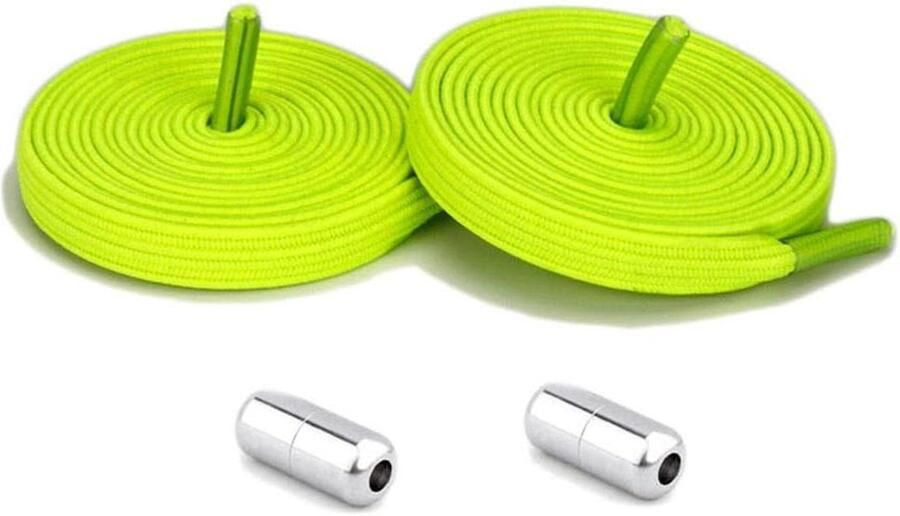 Elastische Schoenveters Veters met Gesp Schoenen Versieren Met Lock Gesp Groen