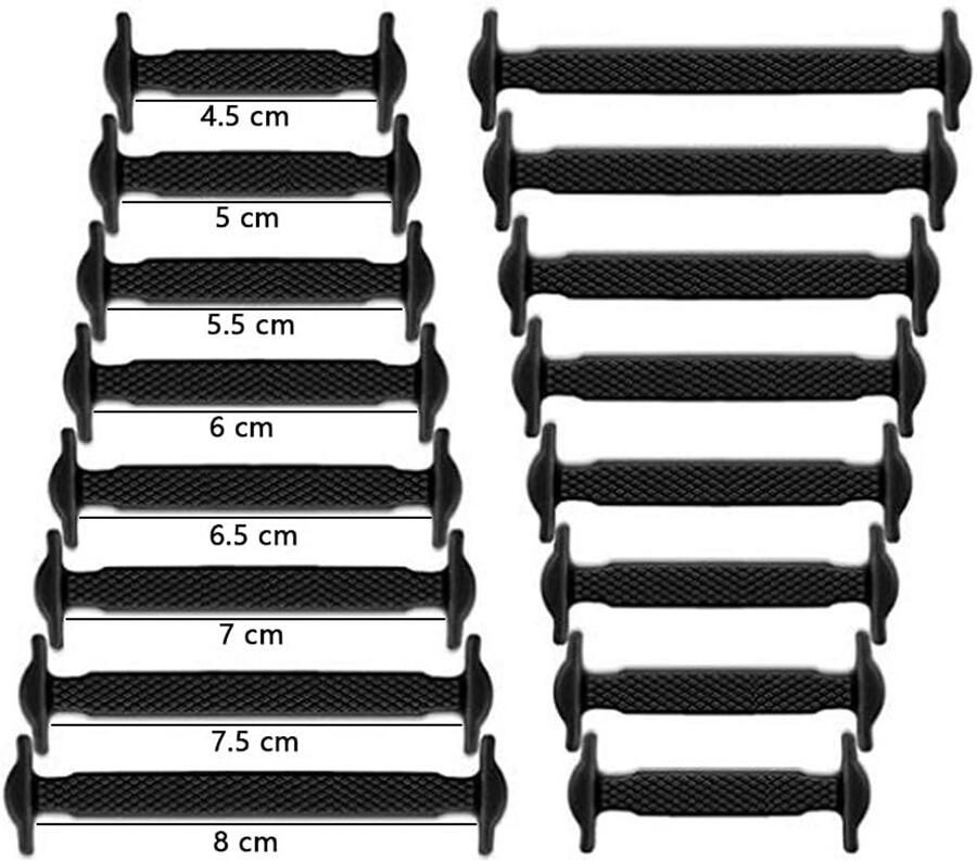Elastische Siliconen Schoenveters Waterdicht & Flexibel voor Sneakers en Vrijetijdsschoenen