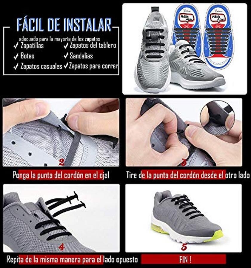 Elastische siliconen veters voor schoenen geen knopen waterdicht één