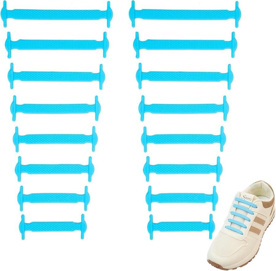 Elastische Siliconen Veters Zonder Strikken voor Sneakers en Laarzen