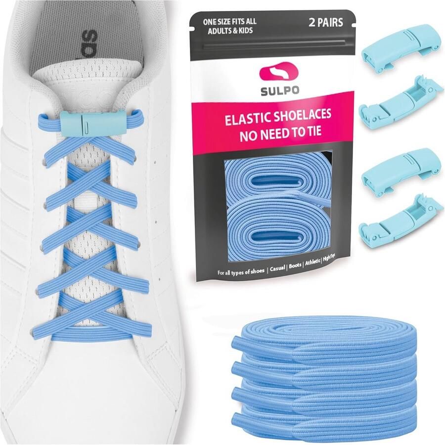 Elastische Veters met Magnetische Sluiting voor Sneakers en Schoenen