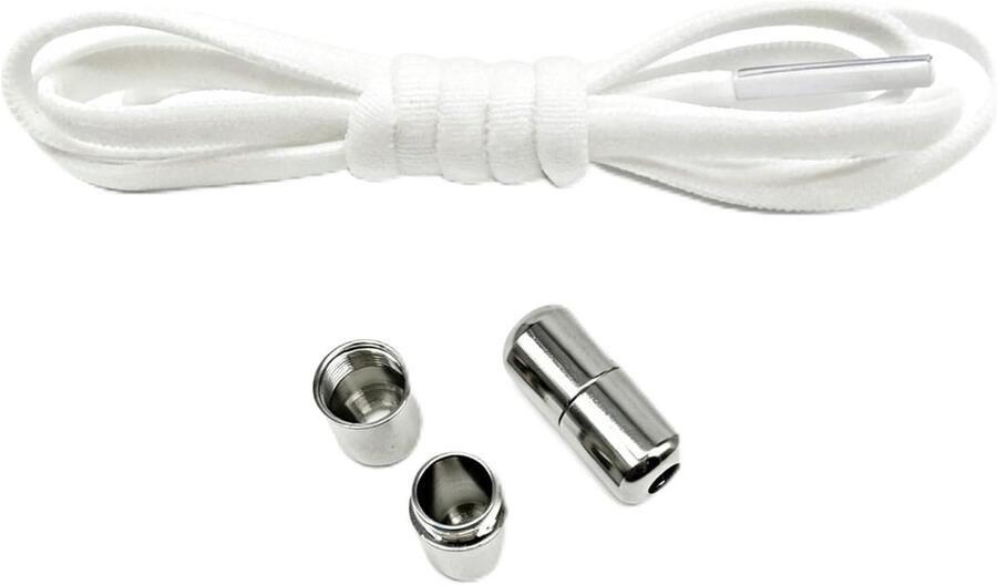 Elastische veters met metalen capsule Snel vetersysteem voor sneakers en schoenen ideaal voor kinderen en volwassenen eenvoudig strikken in seconden duurzaam polyester