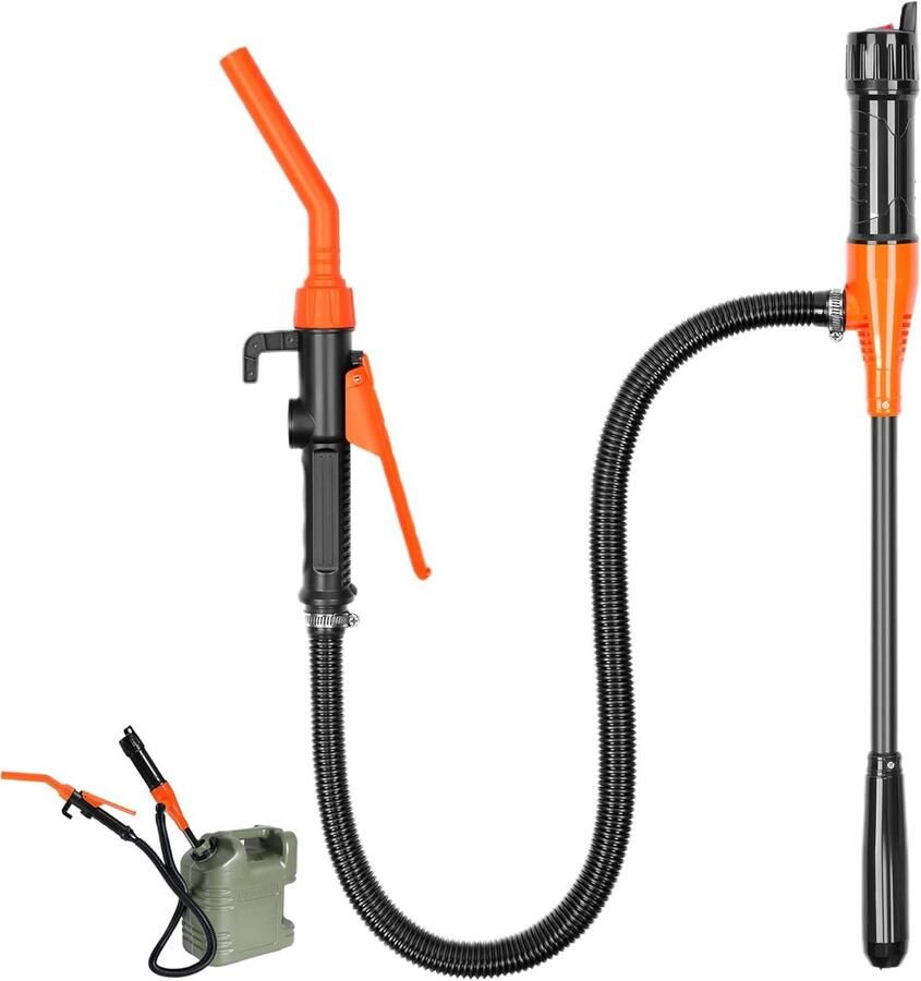 Electric Petrol Pump Battery Operated Liquid Transfer Pump Siphon Pump Jerry Can Pump Automatic Exhaust Pump For Gasoline Brandstofoverdracht Accu-pomp