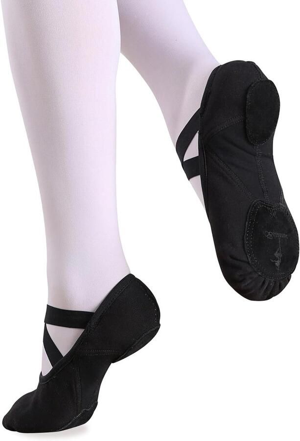 Meisjes Ballett schoenen met hoge elasticiteit en gesplitste zool voor peuters kinderen en dames