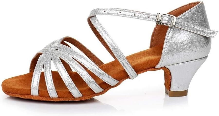 Elegante Ballroom Dansschoenen voor Dames Lage Hak Sandalen voor Latin Tango en Sociale Dansen