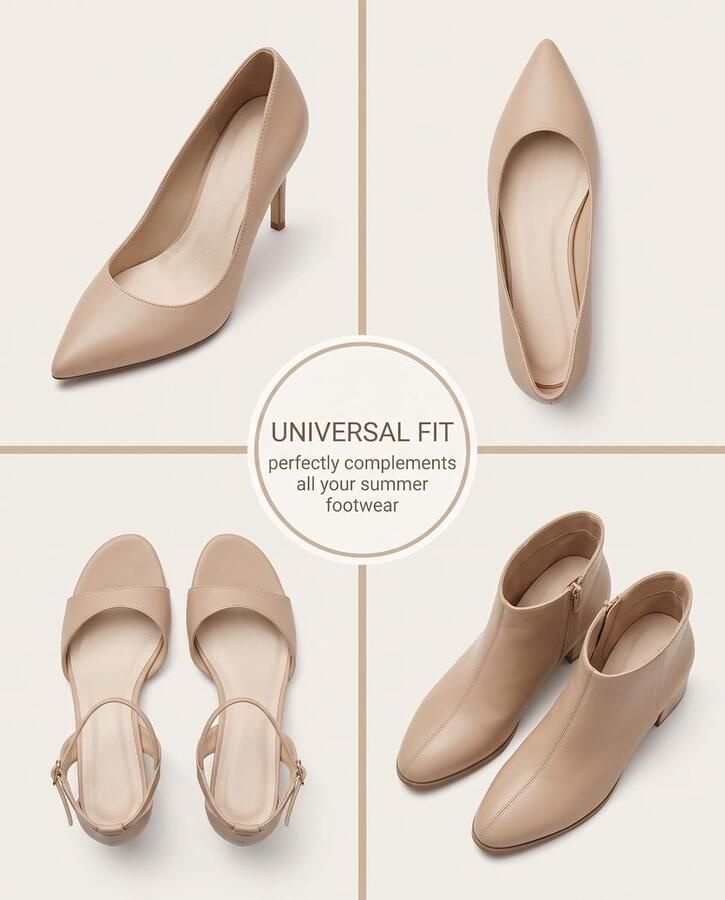 Elegante beige hoge hakken sandalen met ademende inlegzolen voor dames antislip inlegzolen voor open