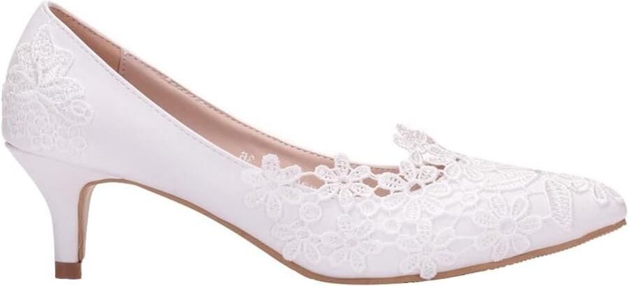 Elegante Bruids- en Avondfeest Schoenen voor Dames met Lage Hakken van Perfect voor Feestjes en Bruiloften