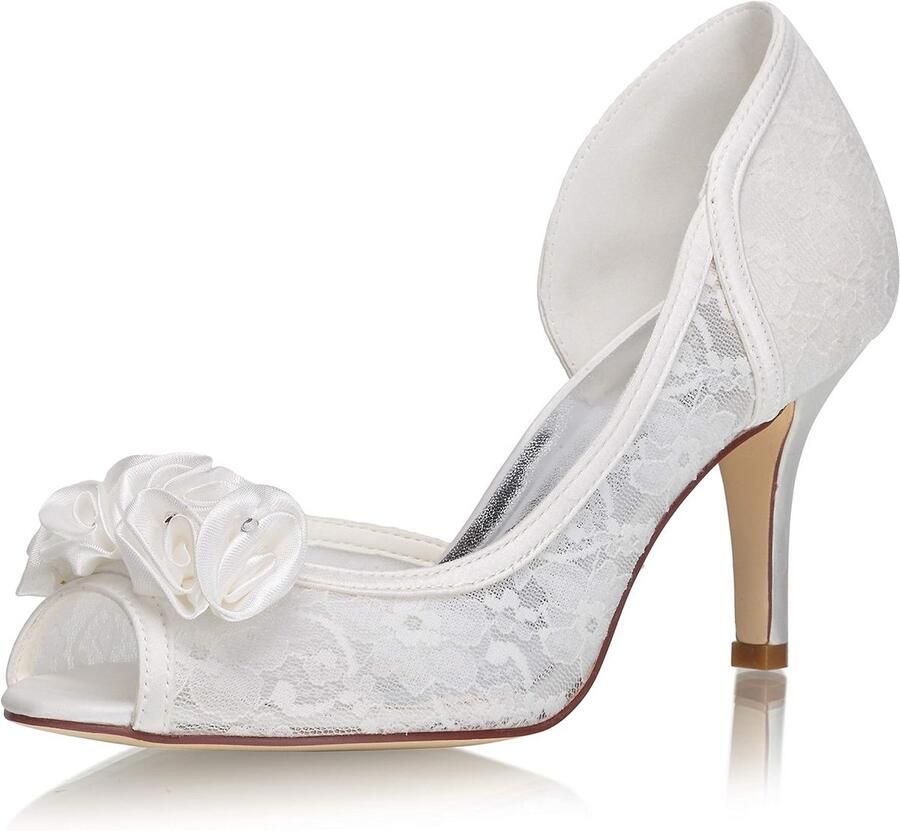 Elegante Bruidssneakers Ivoor voor Dames