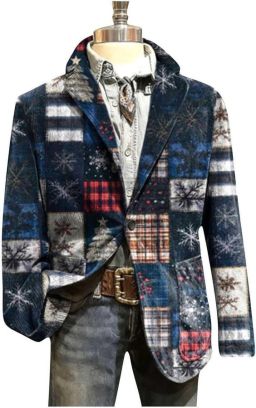 Elegante corduroy jas met bloemenpatroon ideaal voor formele en casual gelegenheden perfect voor feestdagen