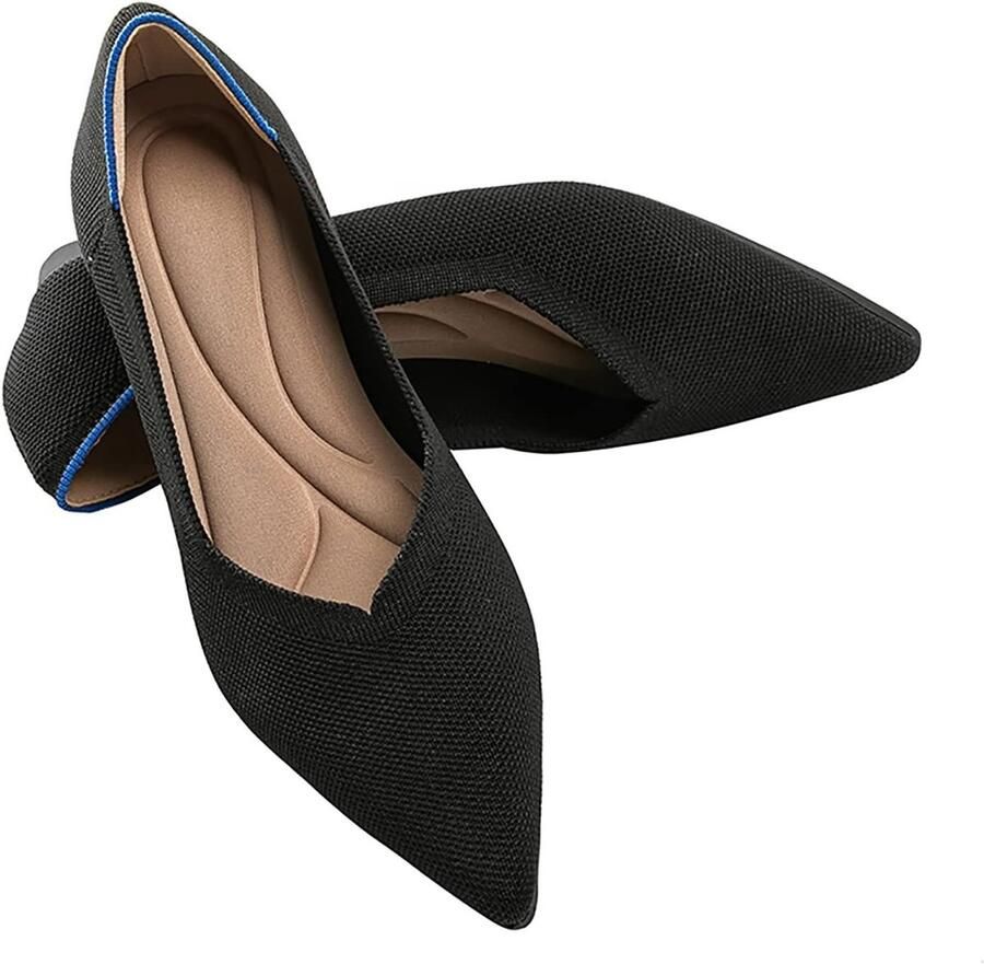 Elegante Dames Ballerina's met Puntige Neus Comfortabele Vouwbare Schoenen voor Casual en Dagelijks Gebruik