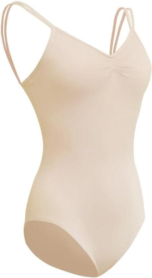 Elegante Dames Balletshirt en Dansbodysuit met Bandjes Geschikt voor Volwassenen Backless Ballerina Outfit
