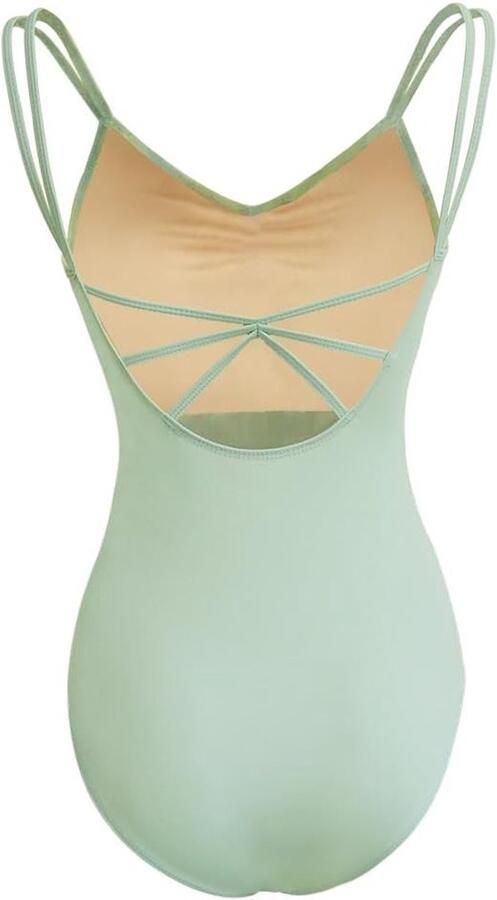 Elegante Dames Balletshirt en Dansbodysuit met Bandjes Geschikt voor Volwassenen en Ballerina's