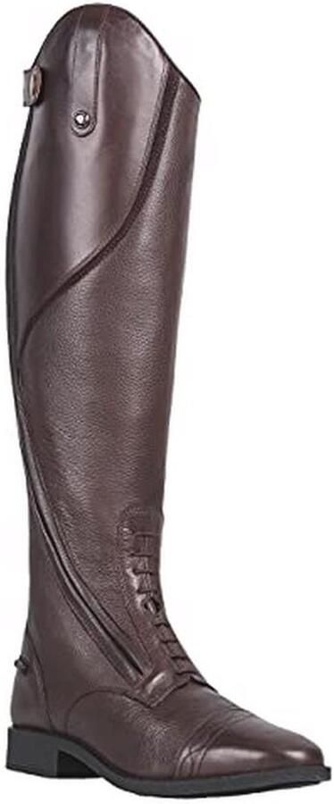 Elegante dames leren rijlaarzen met comfortabele pasvorm