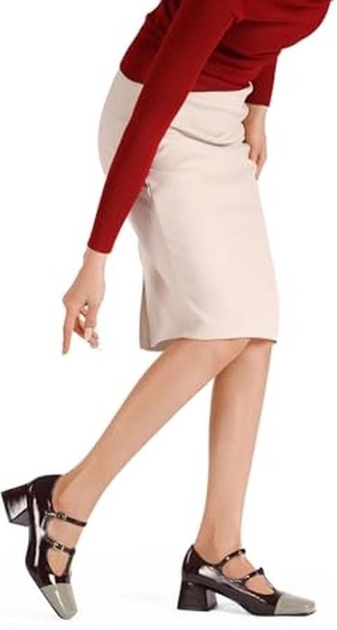 Elegante Dames Pumps met Dubbele Strap Claret
