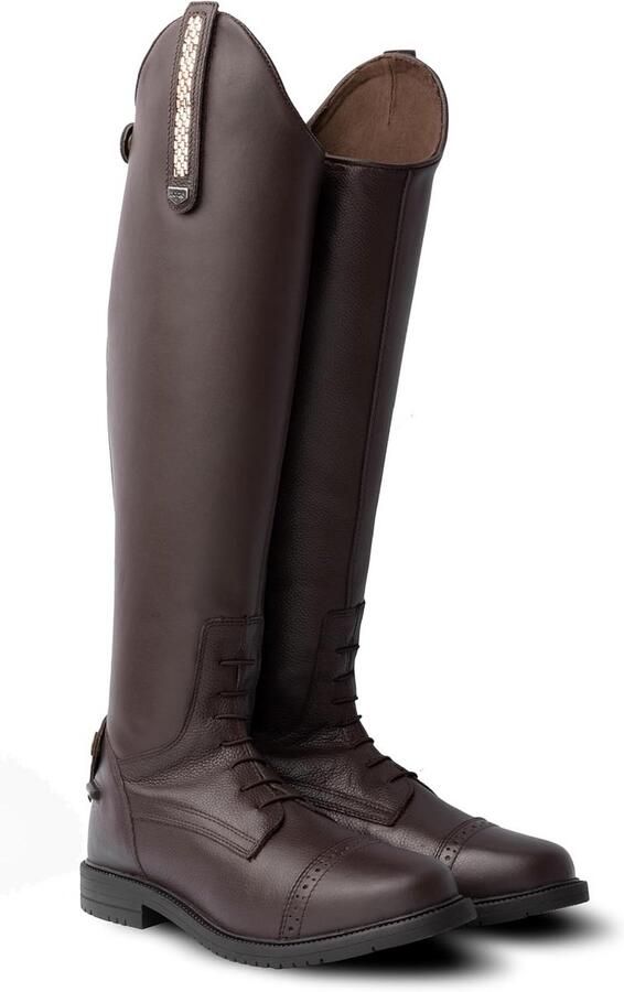 Elegante Dames Rijlaarzen met Verwisselbare Rand Perfect voor Paardrijden en Wedstrijden
