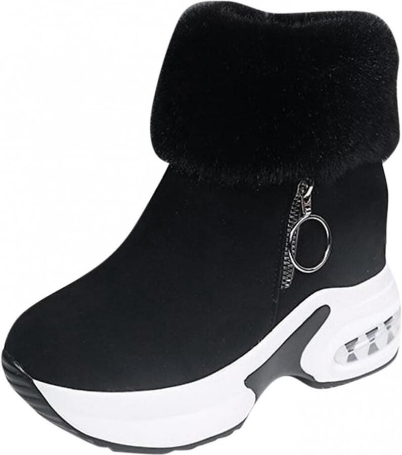 Elegante dames winterlaarzen warme enkellaarsjes voor herfst en winter comfortabele snowboots met platform