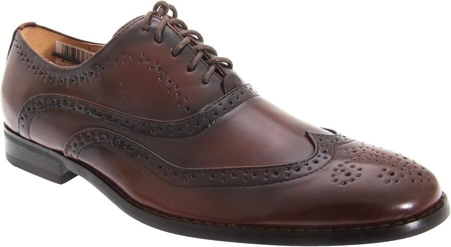 Elegante Heren Brogue Oxford Schoenen Bruin Stijlvolle Instapper