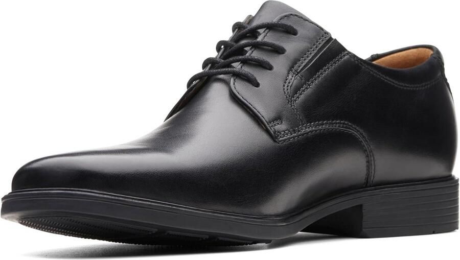Elegante Heren Derby Schoenen van Leer met Comfortabele Binnenzool