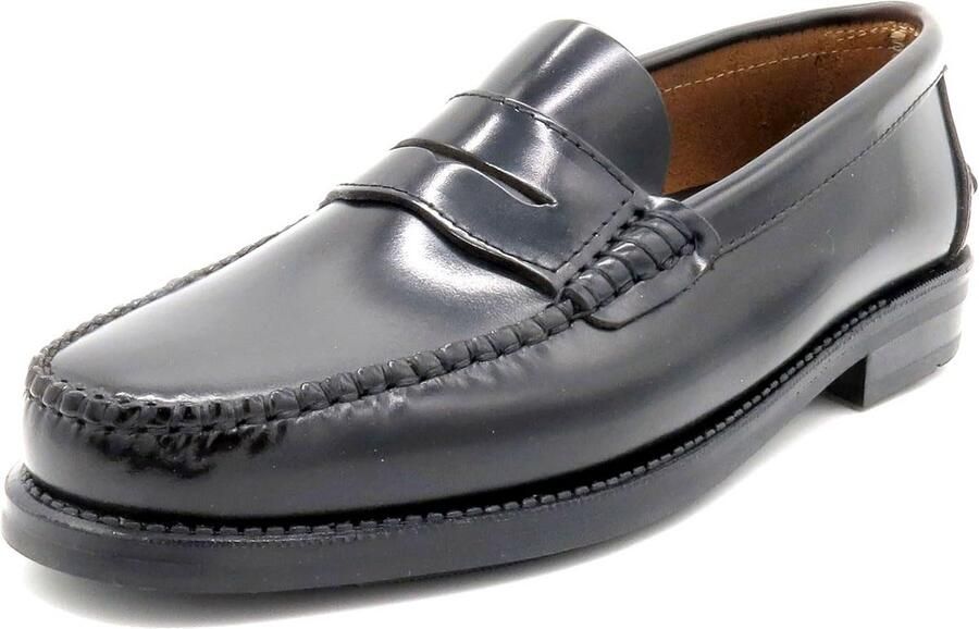 Elegante Heren Instapschoenen van Echt Leer Framegenaaide Loafers