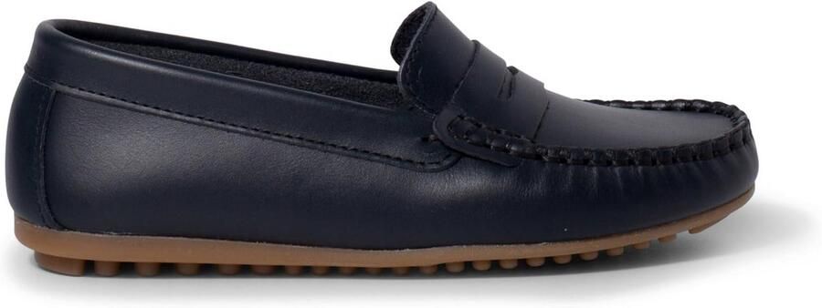 Elegante Leren Instappers voor Jongens met Klassiek Maskerdetail