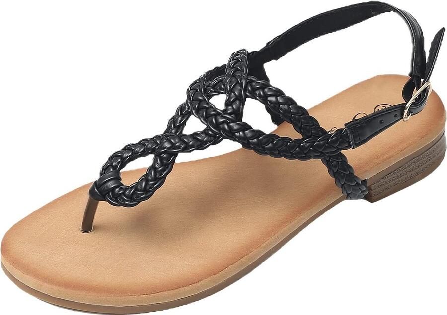 Elegante Platte Damsandalen Zomer Comfortabele Teenslippers