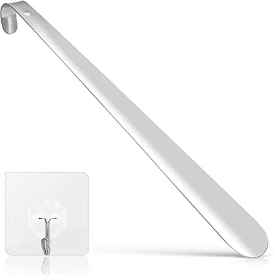 Elegante roestvrijstalen schoenlepel met ergonomisch ontwerp ideaal voor elke schoen