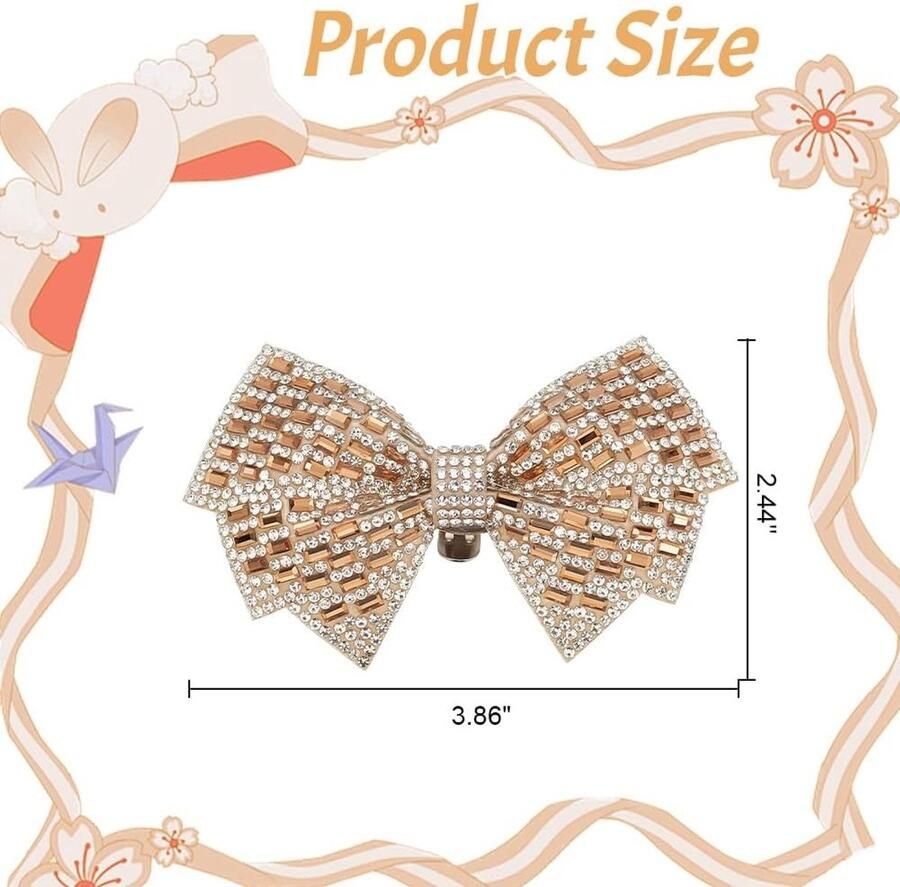 Elegante Schoenclips met Strik en Rhinestones voor Bruidschoenen Feestelijke Hakken en Platte Pumps Decoratieve Accessoires voor Dames
