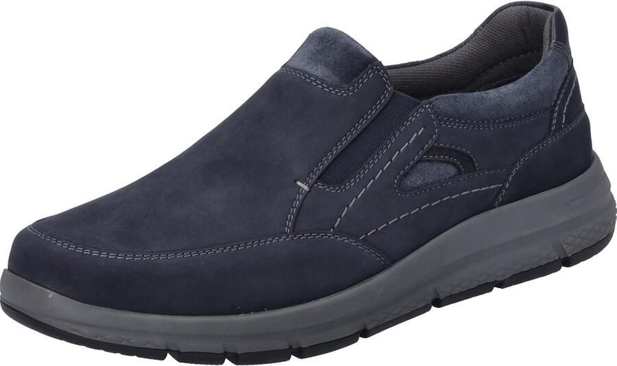 Elegante Slip-On Schoenen met Comfortabel Nubuckleer en Elastische Band